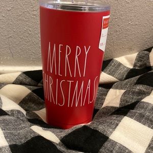 New rae dunn red merry christmas tumbler 2 FOR SALE